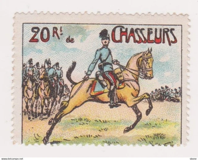 MILITAIRE OFFICIER 8ÈME RÉGIMENT DE CHASSEURS à CHEVAL, TALPACK, CDV