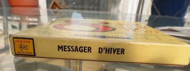 RARE 8mm MESSAGER D`HIVER 1959 COLOUR SOUND FILM  for collector big screen cine
