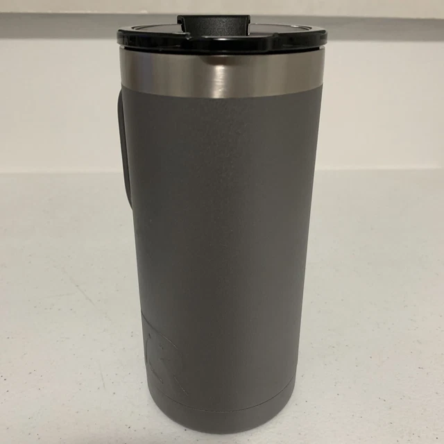 RTIC 16 oz Stainless Travel Coffee Cup Tumbler Mug Insulated - Gray - X Logo 3