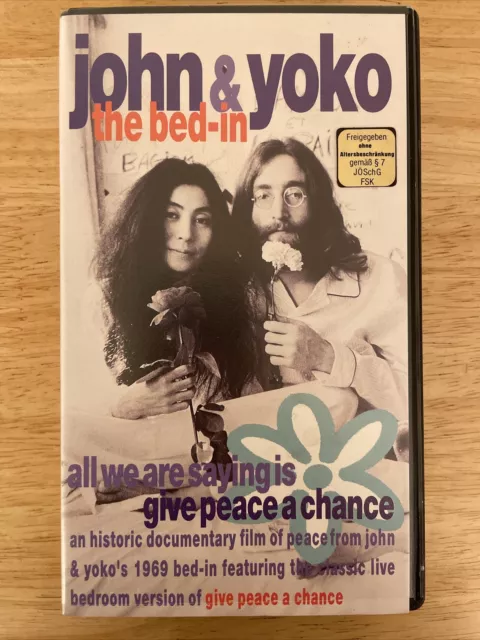 “THE BED-IN” JOHN LENNON & YOKO ONO VHS Beatles