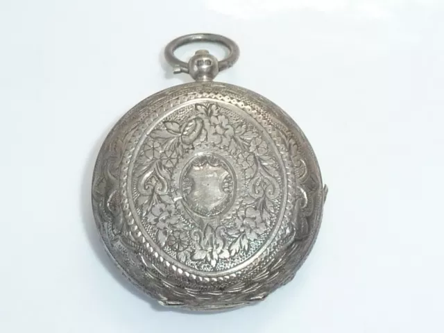 Victorian Bornand Geneve Sterling Silver Cased Pocket Fob Watch - Spares Repairs