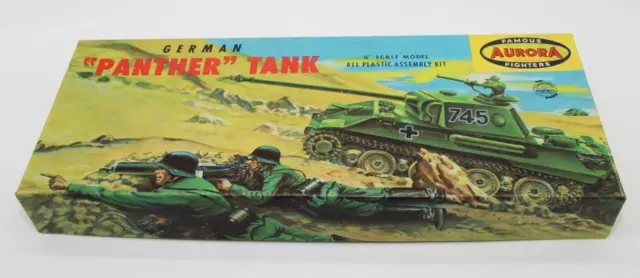 Aurora #302-98 1/4" Scale German Panther Tank Model 1956 Copyright