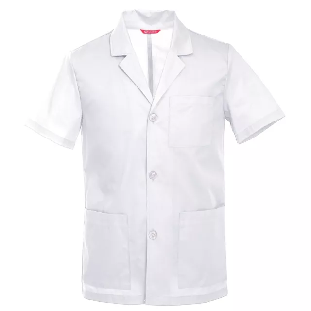 Men's 31 Inch Consultation Short Sleeve Lab Coat