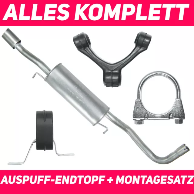 Endschalldämpfer Endtopf Auspuff  für Audi A4 B5 1.6 Stufenheck Kombi Avant