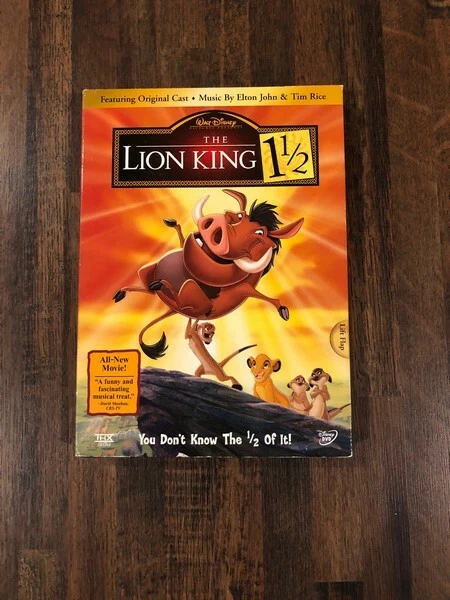 Walt Disney- Lion King 1  1/2 dvd- FREE SHIPPING!!