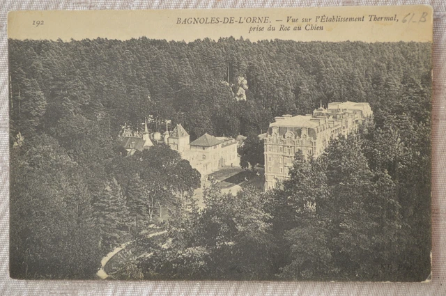 CPA ""BAGNOLES DE L'ORNE - View of the Thermal Establishment taken from Roc to Chinl