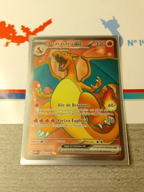 CARTE POKÉMON - Dracaufeu EX FA - 183/165 - Écarlate & Violet - PCA 9,5