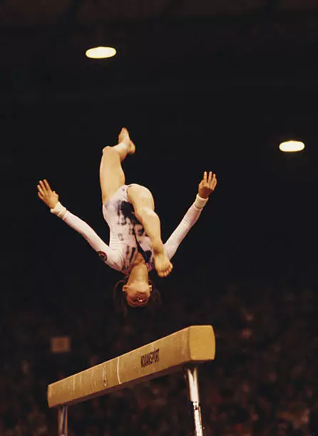 Gymnastics Natalia Shaposhnikova Of The Soviet Union Performs 4 Old Sports Photo