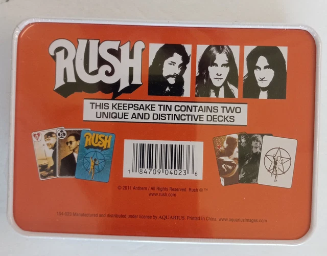 RUSH playing cards Anthem 2011 2 decks special edition tin unopened 2