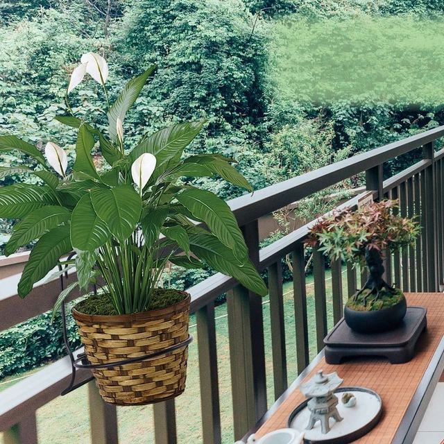 Sill de fenêtre Balcon Pot à fleurs suspendu, Pot de planteur, Garde-corps 4