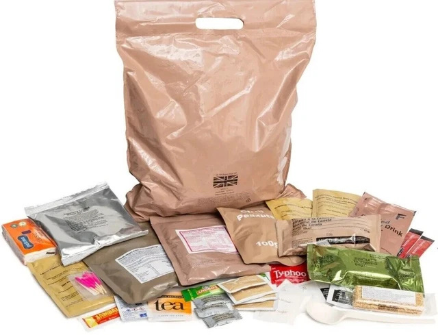 BRITISH ARMY RATION Packs 24 Hour New Menu Hiking/Camping/Fishing £16. ...