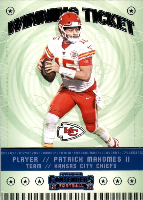 2020 Panini Contenders Winning Ticket #1 Patrick Mahomes II