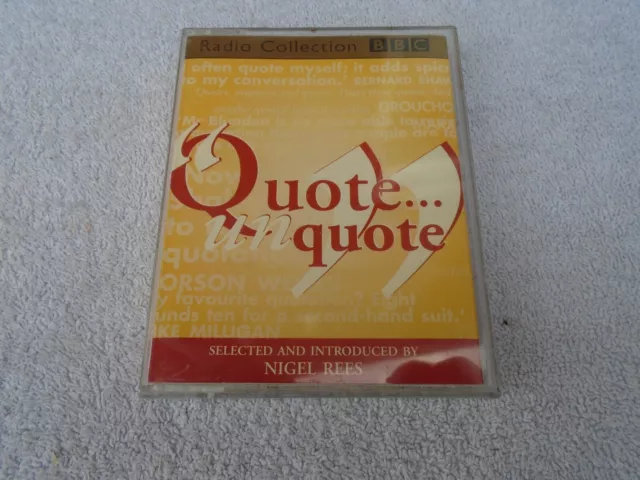NIgel Rees - Quote UnQuote - Audiobook 2 Cassettes - Free P&P - BBC Radio 4