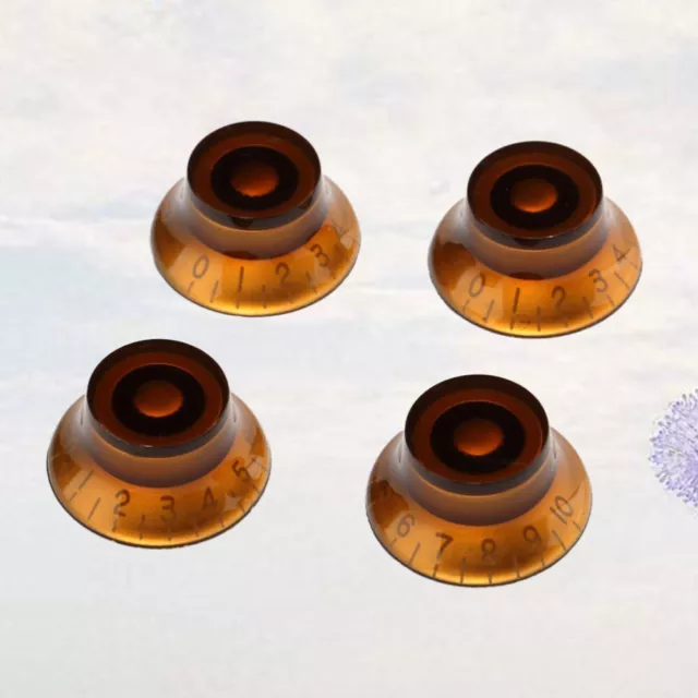 4 PCS Control Amplifier Knobs Bass Guitar Accessory Small Dust Pan