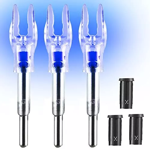 G/4.2Mm Lighted Nocks for Arrows 3PCS ðŸŒŸ Fits .165.204 DiameterðŸ¹ Easy In...