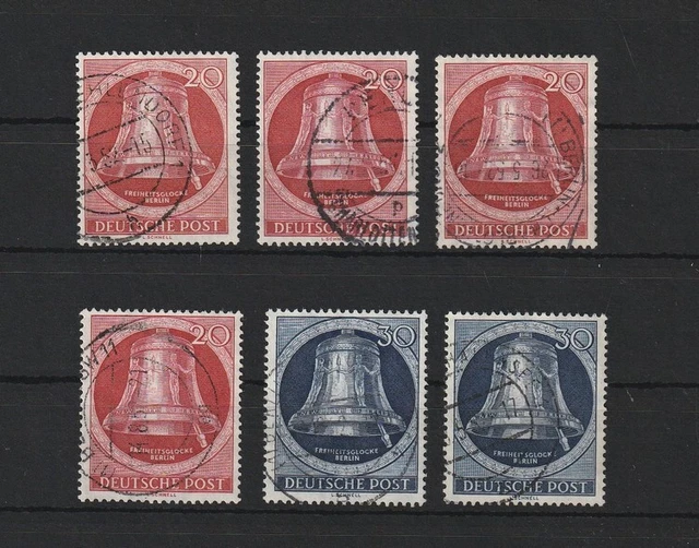 T102) Berlin Lot Nr. 84 + Nr. 85 Glocke gestempelt geprüft Schlegel BPP Mi. 180