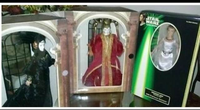 Star Wars 3 Doll 12" Barbie Collection Of Princess Leia And Queen Amidala