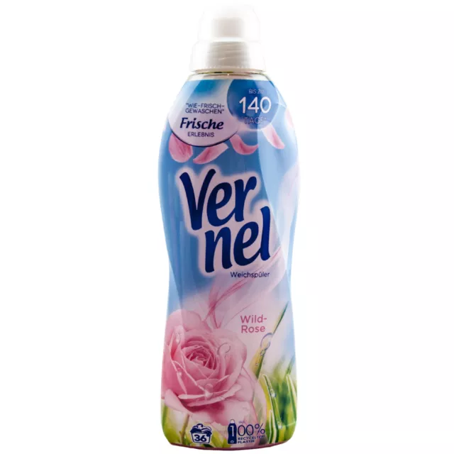 Vernel Fabric Softener Wild Rose 1 X 30.4oz 36 Wl To 140 Days Freshener
