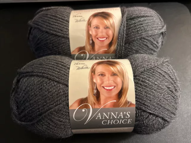Lion Brand Vanna's Choice Yarn - Charcoal Grey