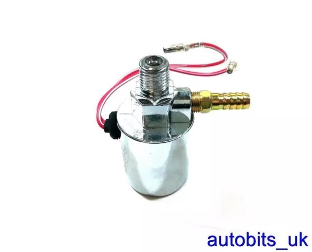 12v 24v Truck Van Universal Chrome Plated Air Horn Electric Solenoid Valve 1/4"