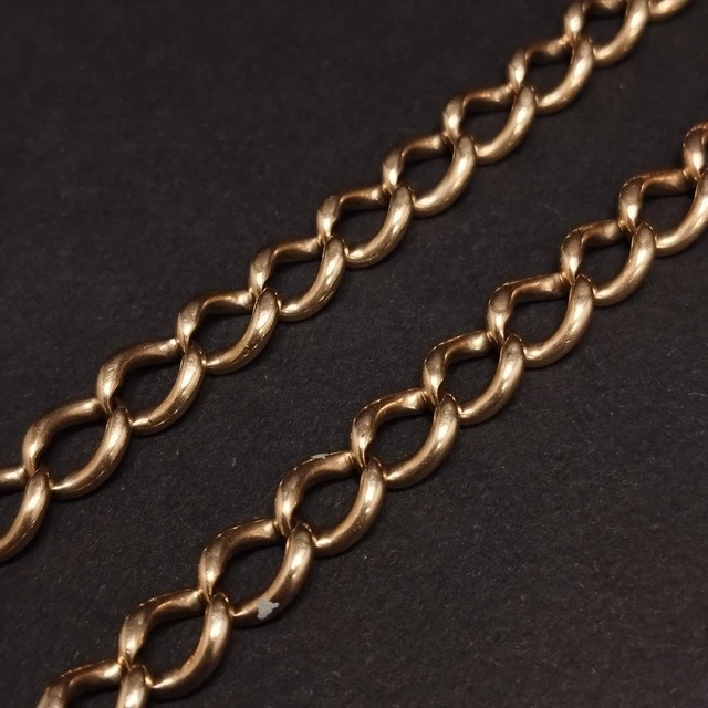 9CT YELLOW METAL Chain Scrap Fine Jewellery Stamped 375 Tested 14.18g ...