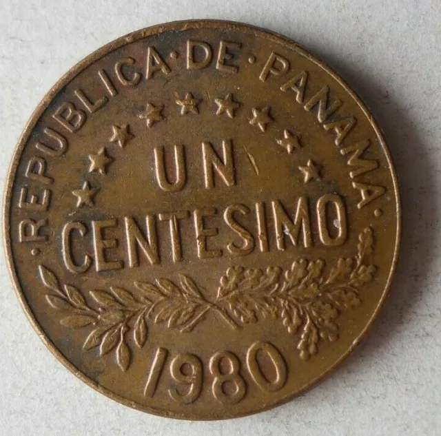 1980 Panama Centesimo - Hochgradige Sammlerstück Münze Panama Bin # Ein