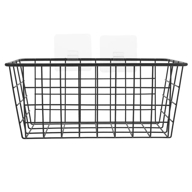 1 juego de soporte de baño estante de almacenamiento suministro de cocina (negro)