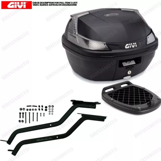 Set GIVI Frame + Top Case Blade B37NT Per Vespa Printemps 50-125-150 (14>16)