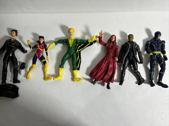 Vintage Marvel Toy Biz X-Men 1990s Action Figure Lot of 6. For Parts Incomplete.