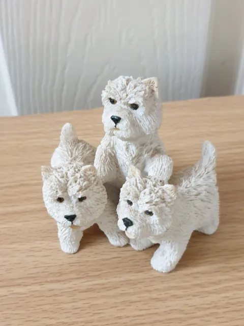 Group Of Westies Figure West Highland Terrier Ornament