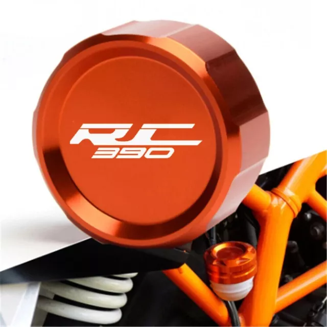 Motorcycle CNC Rear Brake Reservoir Fluid Cover Cap For KTM RC 125 200 390 RC390