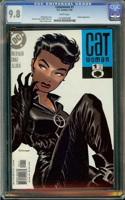 Catwoman (2002) #1 CGC 9.8 White Pages - Small Crack in Case
