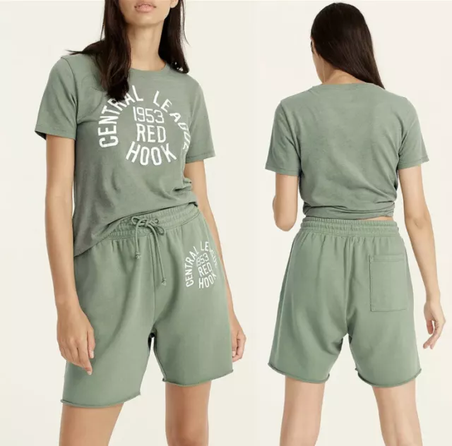 J Crew NWT $69.50 University Terry 1953 "Red Hook” Brooklyn NY Sweatpants | Sz L