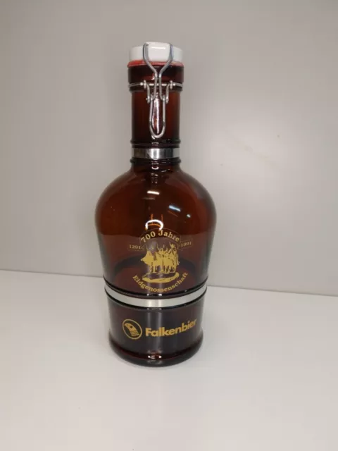 Antica Bottiglia Birra  FALKENBIER Di 2,0 L vetro Vintage 