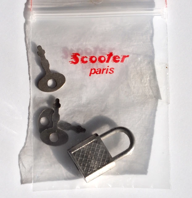 Cadenas Pour Bagage Scooter + 3 Clefs - Etat Neuf Jamais Servi Sac Valise