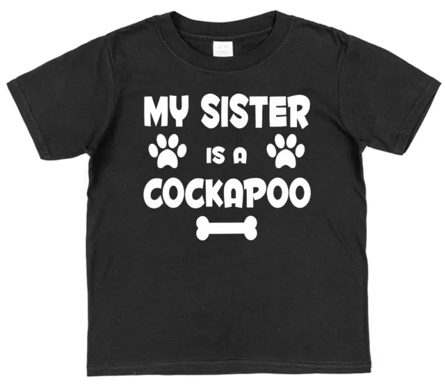 My Brother (Or Sister) Is A Cockapoo Dog Kids Cotton T-Shirt Boy Girl