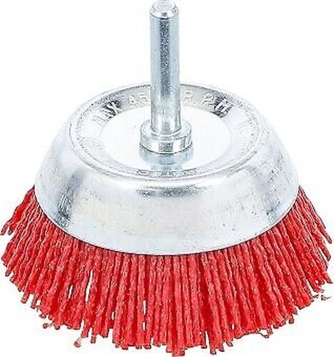 Cepillo Vertical Corte Hilos Nylon ° 100 MM Tuerca 6mm para Taladro BGS Technic