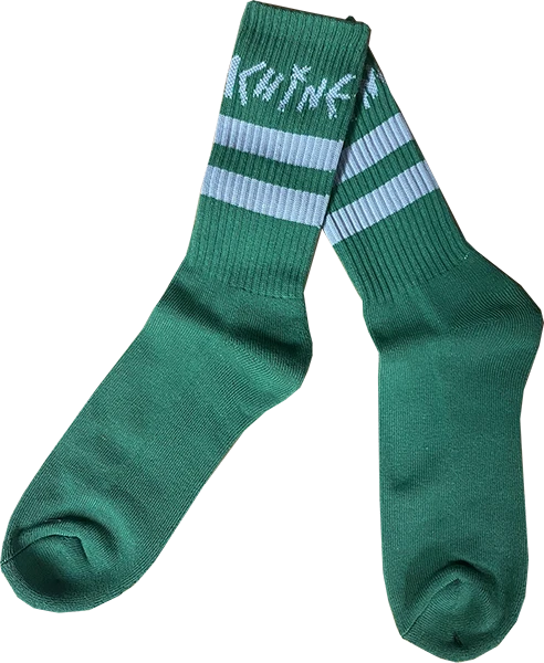 TOY MACHINE STRIPES CREW SOCKS FOREST 1pr