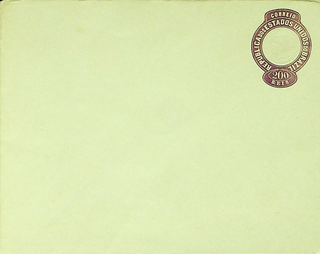 Sephil Brazil 200 Reis Fein Ungebraucht Postal Briefpapier