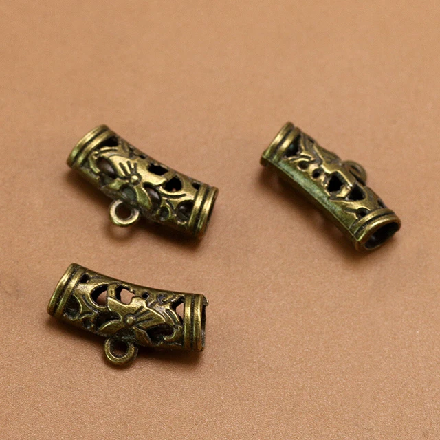 50 dijes de bronce para fabricación de joyas colgantes suministros artesanales
