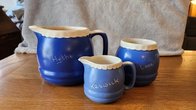 X2 Jugs and Dish, New Devon Pottery Newton Abbot Style