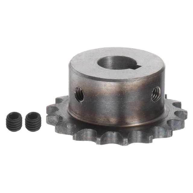 06B Roller Chain Sprocket 17T Pitch 3/8" 15mm Bore A3 Steel Motor Drive Gear