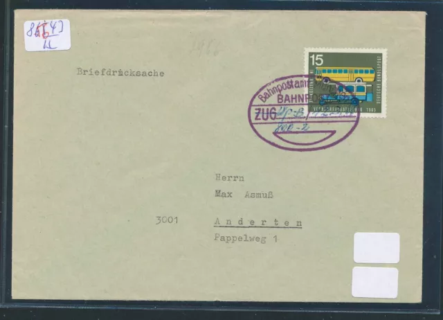 85643) Überlandpost M.-Kempten, BPA München BP ZUG hs.800-2,Brf-DS 12.3.66 R!