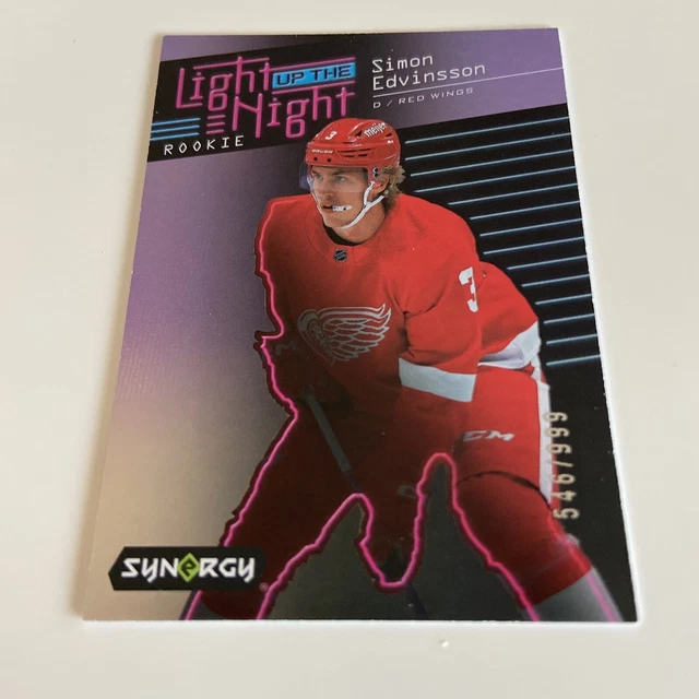 NHL Card-Simon Edvinsson-Light up the Night Rookie-Synergy 2023-24-Detroit
