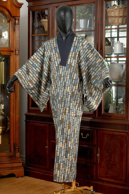 Dear Vanilla Japanese Juban Undergown Men's Kimono Authentic Vintage Japan Made