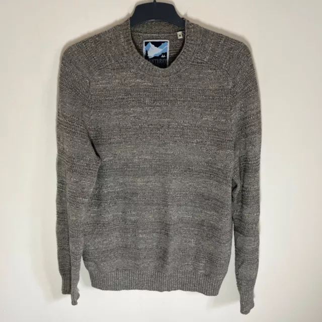 MANTARAY MENS LONG Sleeve 1 4 Zip Pullover Grey Fleece Macaroni