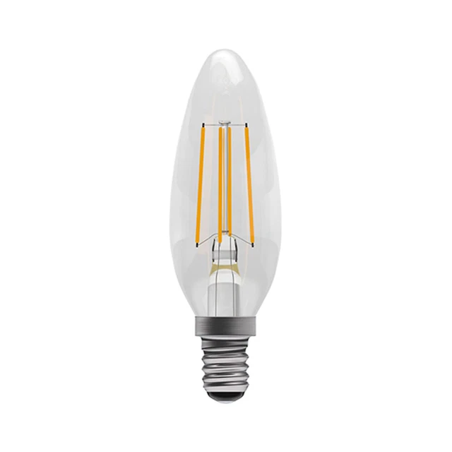 3 x Glocke 4W=40W Kerze LED SES E14 Filament Vintage dimmbare Glühbirne