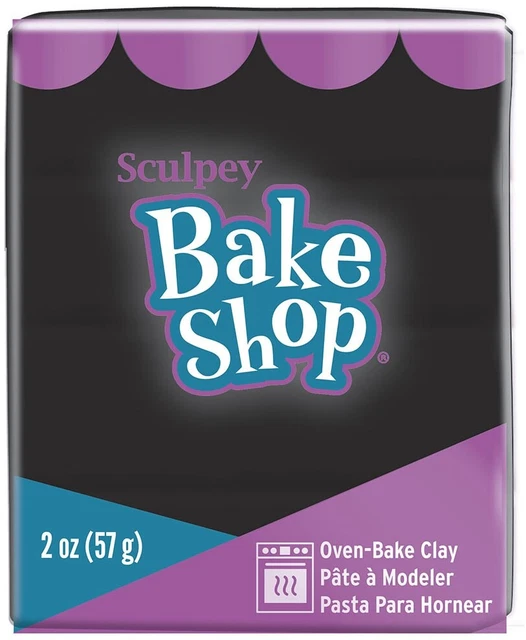 Sculpey Bake Shop Oven-Bake Clay 2oz-Black -BA02-1835