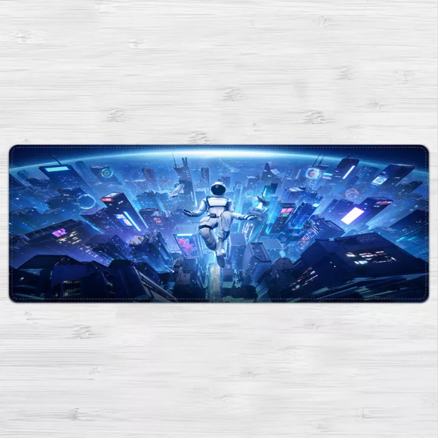 Future World City Pattern Mouse Pad XXL Laptop Mat Large Size Mousepad 80x30cm