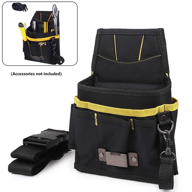 Ceinture de poche en tissu Oxford pour électriciens avec ceinture taille régla